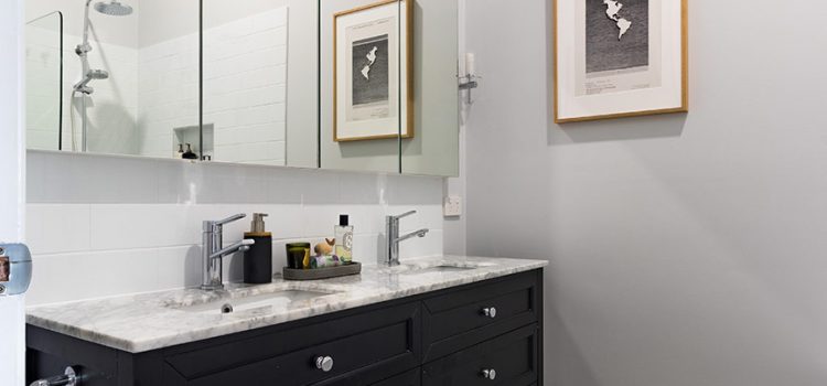 shaker style dark black vanity