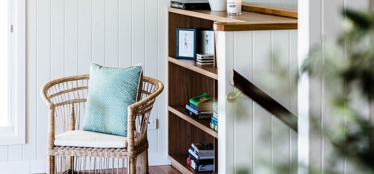 VJ walls with bookshelf