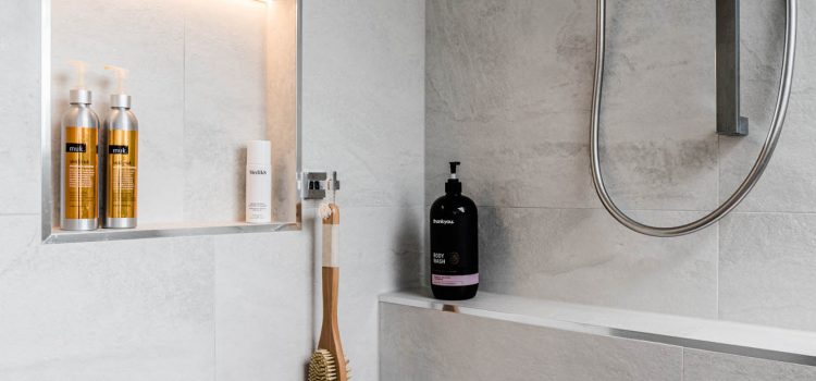 Grange Bathroom Grey Tiles