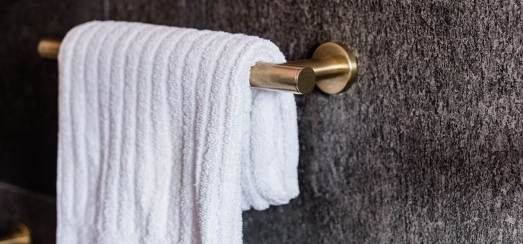 Brushed Brass towel Rail