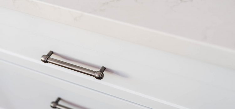 Custom handles on shaker cabinets