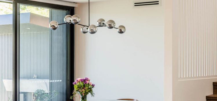 Stairs and dining table